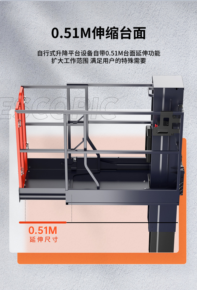 0.51M伸縮臺(tái)面